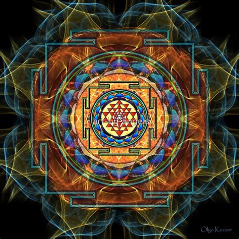 The Sri Yantra Sacred Geometry By Art By Angels Redbubble