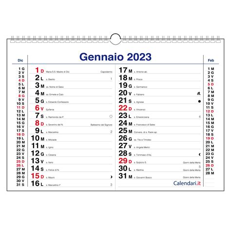 Calendario 2023 Tavolo Olandese Santi E Lune 20x15 Cm Calendari It