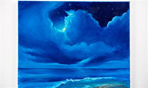 5 Acrylic Seascape Projects To Level Up Your Skills Night Sky Art