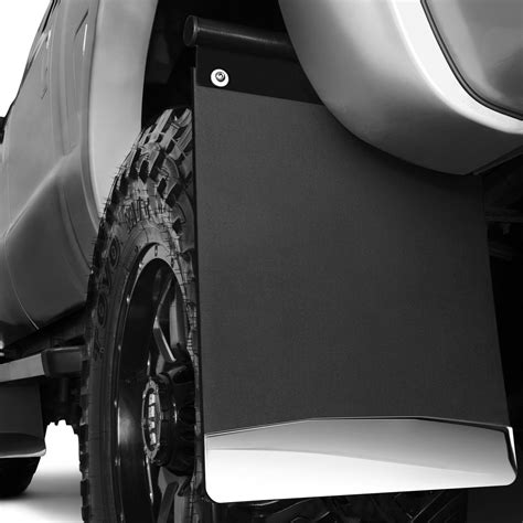 husky® 17005 removable pivoting black mud flaps with polished weight