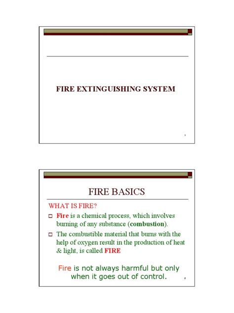 Fire Basics Fires Combustion