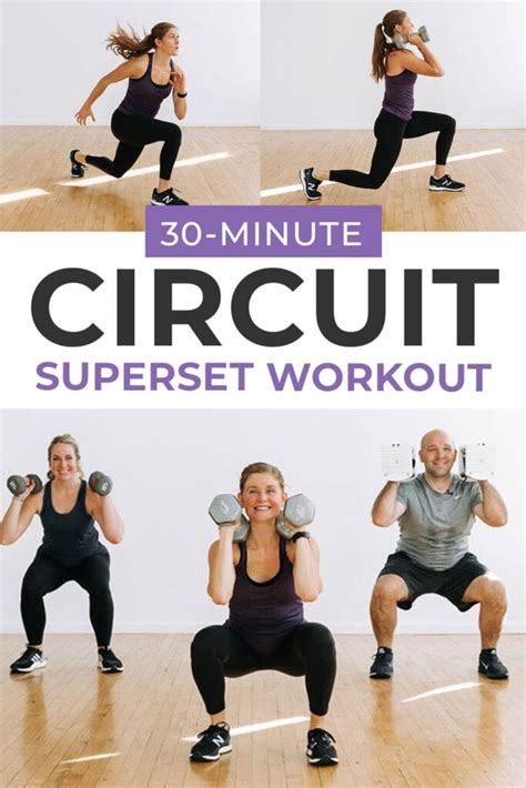 At Home Circuit Workout Full Body Dumbbells Great Journey