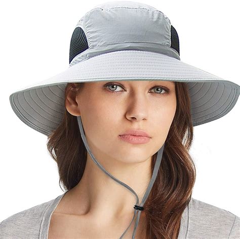Ordenado Womens Sun Hat Uv Protection Foldable Mesh Waterproof Wide