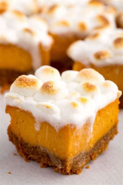 Sweet Potato Marshmallow Bars Are For Everyone Who Hates Pumpkin Pie Recipe Desserts Sweet