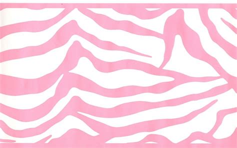 Girly Glam Zebra Wallpaper Border Pink Je3669b Etsy