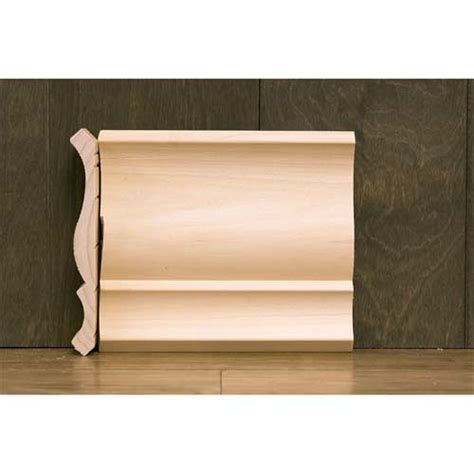 This ceiling crown moulding comes in four species options: 5-1/4in CR9 Colonial Crown Moulding | Hardwood Mouldings