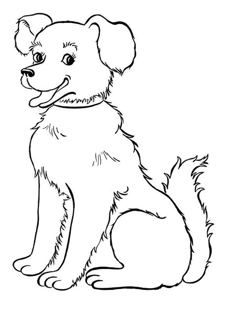 Dog for children : smiling dog - Dogs Kids Coloring Pages All of it in this site is free, so you can print them as many as you like.