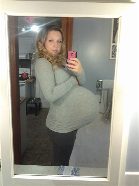 Pregnancy Belly Turtle Neck Selfie Instagram Posts Sweaters Women