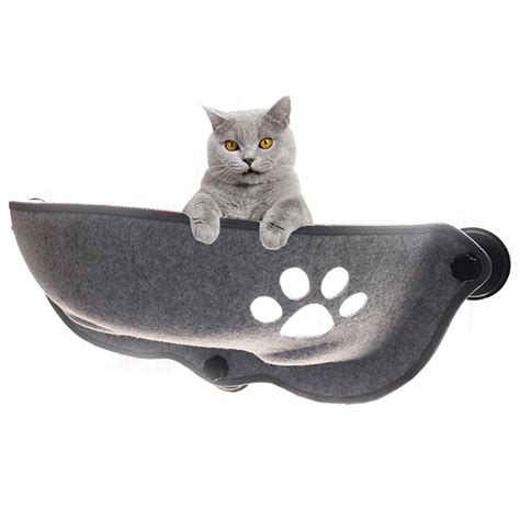 Cat window perch, cat hammock window seat,sunny seat window mounted cat bed cat hammock pet save space（size:55x35cm） 4.1 out of 5 stars 602. Cat Window Hammock - PawFect4Pets