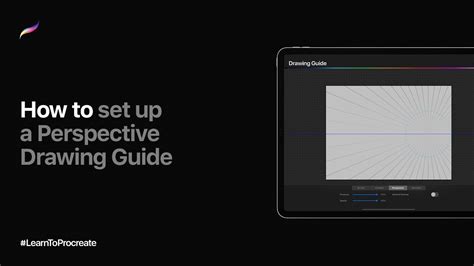 How To Set Up A Perspective Drawing Guide In Procreate Youtube