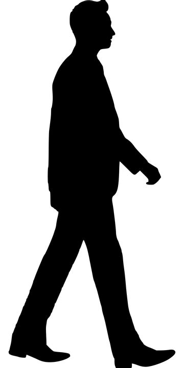 Silhueta Andando Homem Gráfico Vetorial Grátis No Pixabay