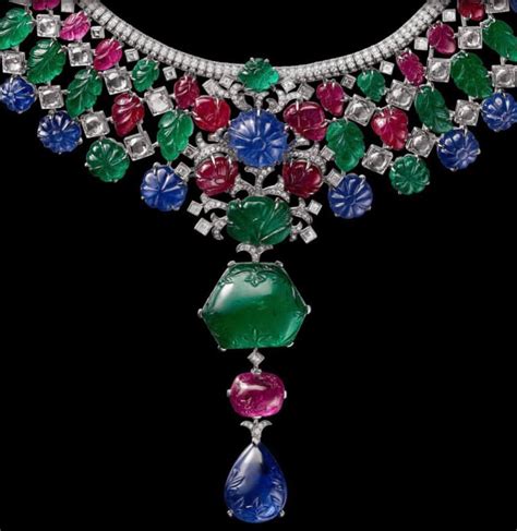 Cartier Tutti Frutti Semi Precious Jewelry Gemstones Chart Cartier