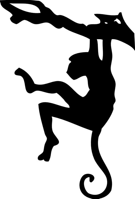 onlinelabels clip art monkey silhouette