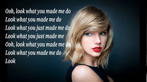 I don't like your little games don't like your tilted stage the role you made me play of the foolno, i don't like you. Taylor Swift-Look What You Made Me do ( Lyrics Video ...