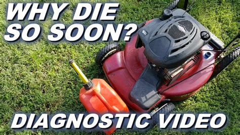 Diagnosing Why Lawnmower Dies Afters Only A Few Minutes Of Running