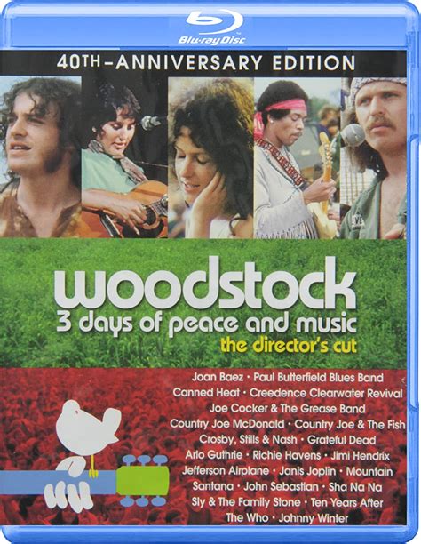 woodstock 3 days of peace and music 40th anniversary edition [blu ray] br