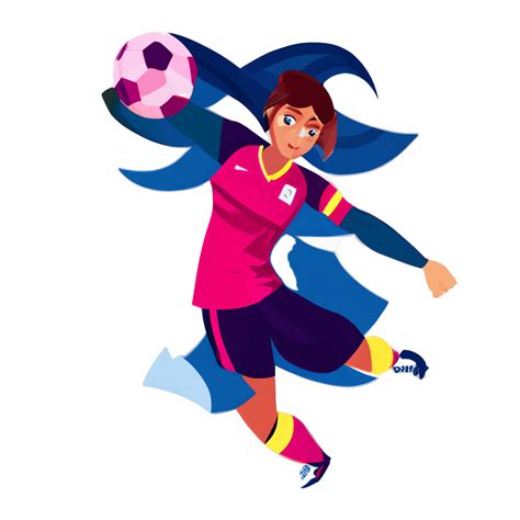 Girl Footballer Graphic · Creative Fabrica