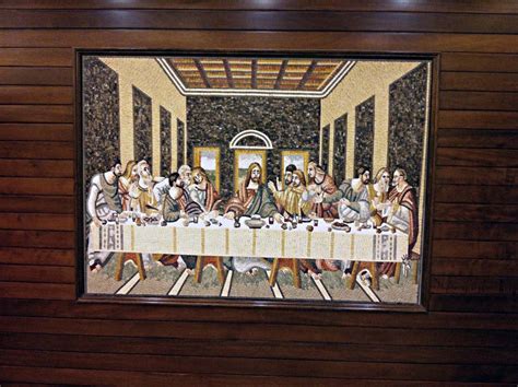 The Last Supper Religious Art Mosaic Marble Mosaic Mural For Etsy