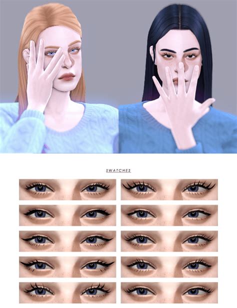 Sims 4 Maxis Match Eyelashes Cc You Need To See — Snootysims