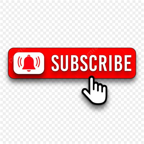 Subscribe Bell Button Png Transparent Subscribe Png Button Red With Bell Youtube Photo Clipart