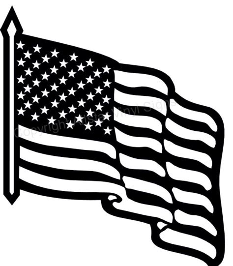 Free Black And White American Flag Waving Download Free Black And