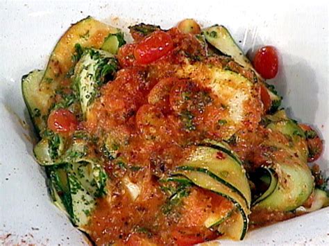 The vegetables are shaved with a vegetable scrub the zucchini and summer squash clean and pat dry with paper towels. Zucchini Pappardelle with Fine Herbs and Tomato recipe ...