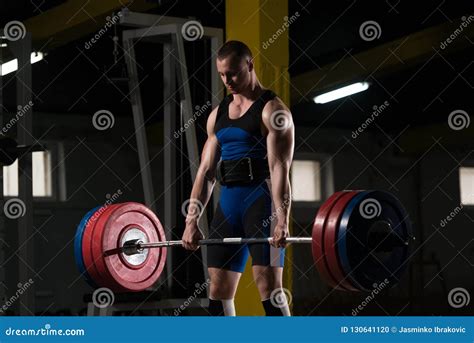 Powerlifter Man Deadlift Competition Stock Photo Image Of Muscular