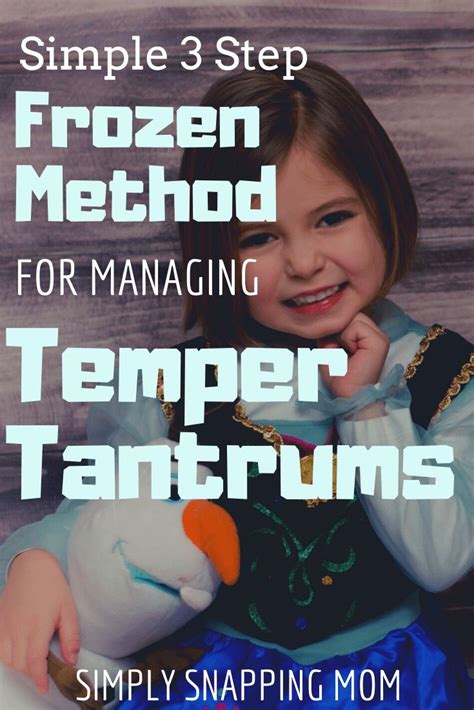 Effective Frozen Themed Method For Taming Temper Tantrums And Managing