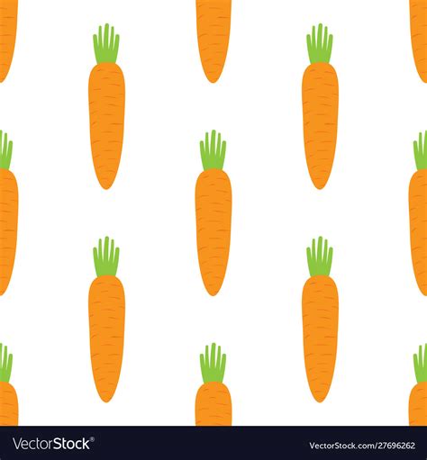 Carrot Seamless Pattern Royalty Free Vector Image