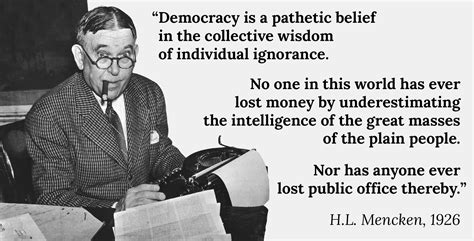 Democracy Is A Pathetic Belief Hl Mencken 2000x1017 Oc R