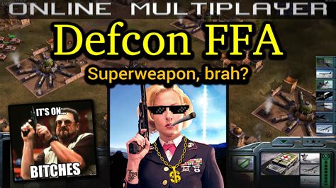 Defcon FFA - Super Weapon General - No Rules | C&C Generals Zero Hour