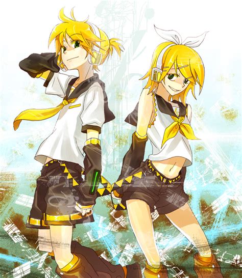 Kagamine Rin And Kagamine Len Vocaloid Drawn By Msmoderato Danbooru