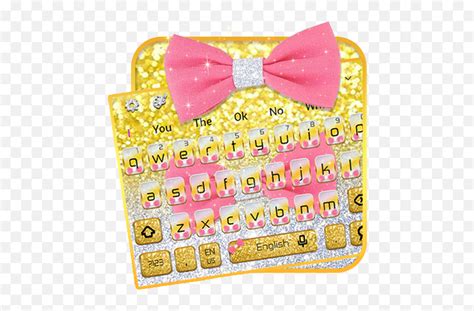 Download Glitter Pink Bow Keyboard Theme For Android Myket Clip Art Emoji Ribbon Emojis Free