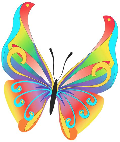 Yellow Butterfly Clipart