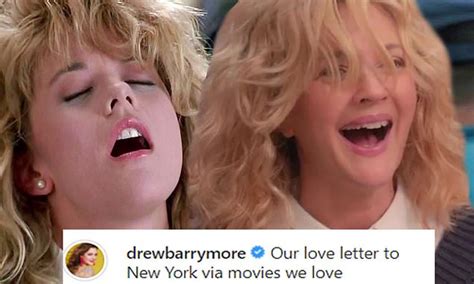 Drew Barrymore Recreates That Meg Ryan Fake Orgasm Scene From When