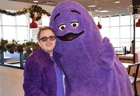 Grimace Makes An Appearance At Wasco Mcdonalds This Past Weekend St