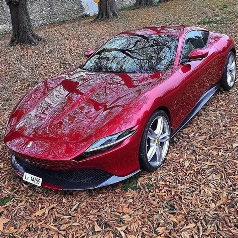 Ferraricircle On Instagram Ferrari Roma In Autumn Leaves 🍂 📸 Via