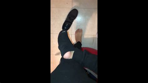Hot Sweaty Stinky Feet After Long Day In Socks And Sneakers Youtube