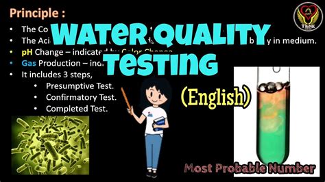 Water Quality Testing English Most Probable Number Mpn Coliform