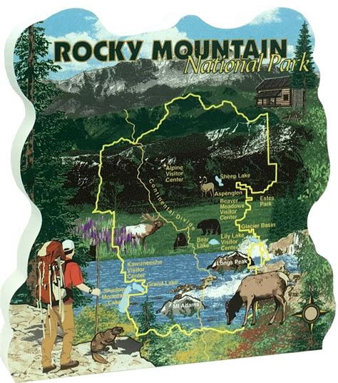 Rocky Mountain National Park Hand Drawn Map Ph