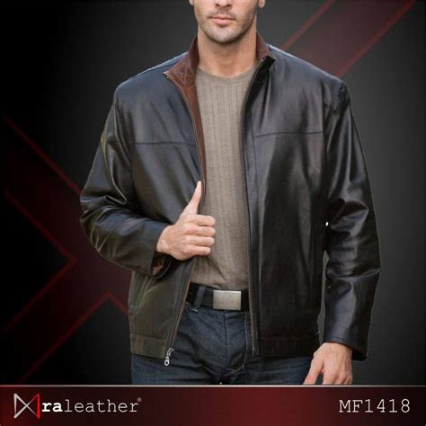 Pin Di Jaket Kulit Pria Leather Jacket