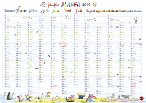Auf dieser site steht jeder online kalender 2019 2020. Kalender Für Kinder 2019 | Kalender