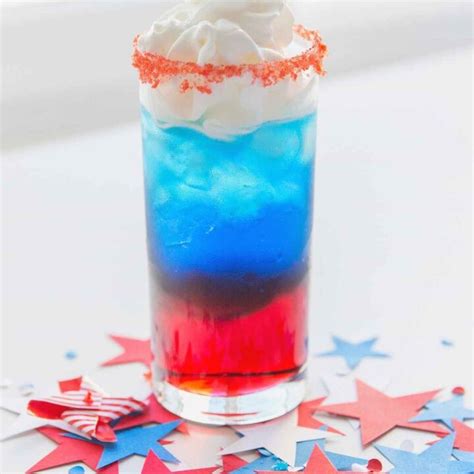 Red White And Blue Drink For Kids Patriotic Day Punch Kid Friendly