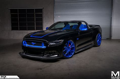 Black And Blue Mustang S550 By Niche Road Wheels — Gallery