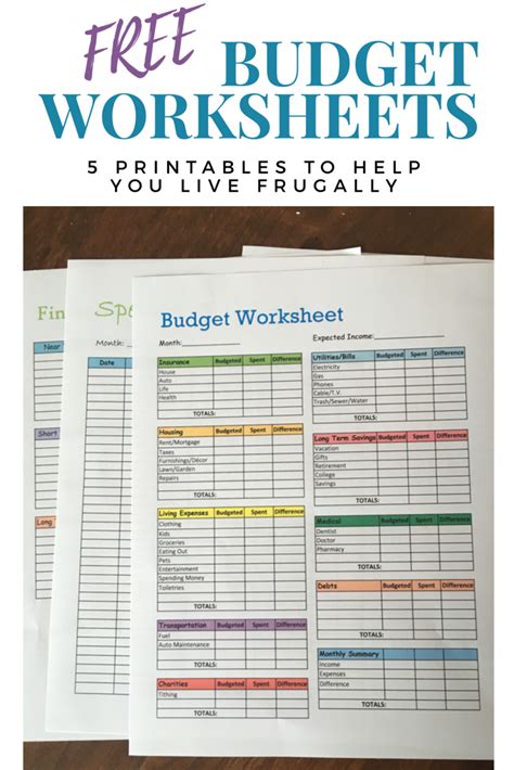 This post may contain affiliate links or sponsored content, read our disclosure policy. Free Budget Worksheets | Budgeting worksheets, Free budget ...