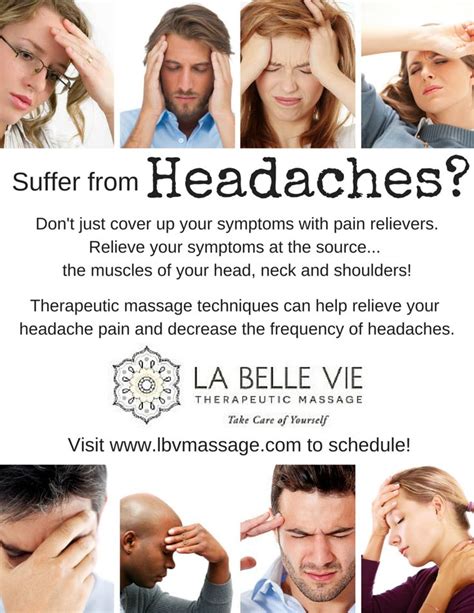 Find Relief From Headaches With Massage Therapy Massage Therapy Massage Benefits