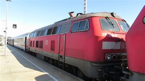 Germany Rabbit Eruptions Db Railways Class 218 Rabbit Starting Up At Westerland And Stuttgart