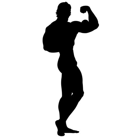 Bodybuilding Poses Silhouette Download Free Vectors Clipart Graphics