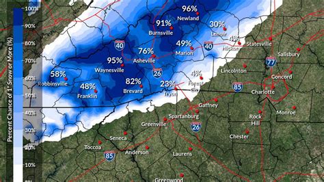 How Much Snow Is Possible In The North Carolina Mountains Charlotte