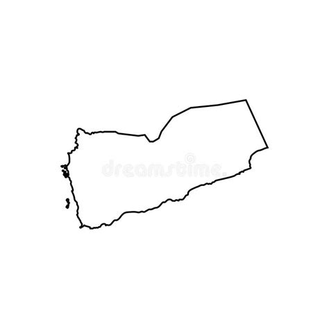 Republic Yemen Map Silhouette Stock Illustrations 228 Republic Yemen